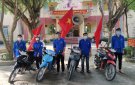 Đoàn thanh niên xã Thọ Phú, phối hợp với ban công an xã : Vừa tuyên truyền" vừa " Tuần tra phòng chống dịch covid-19".